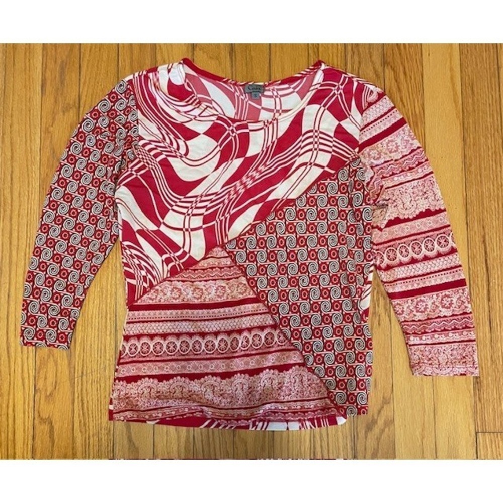 CAIA Red Mesh Top Vintage Y2K Small S